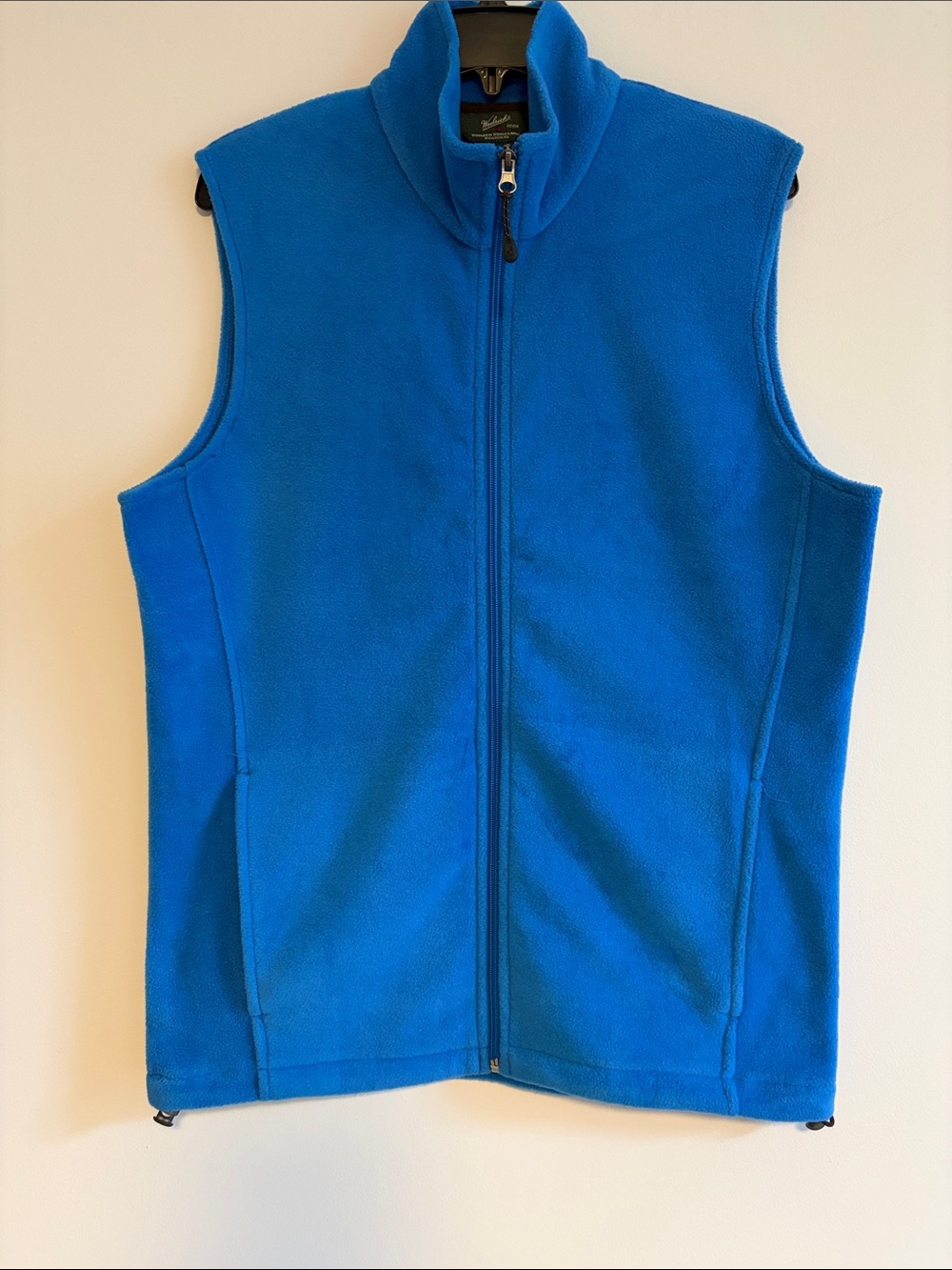 Woolrich Bright Blue Fleece Vest with Full Zip